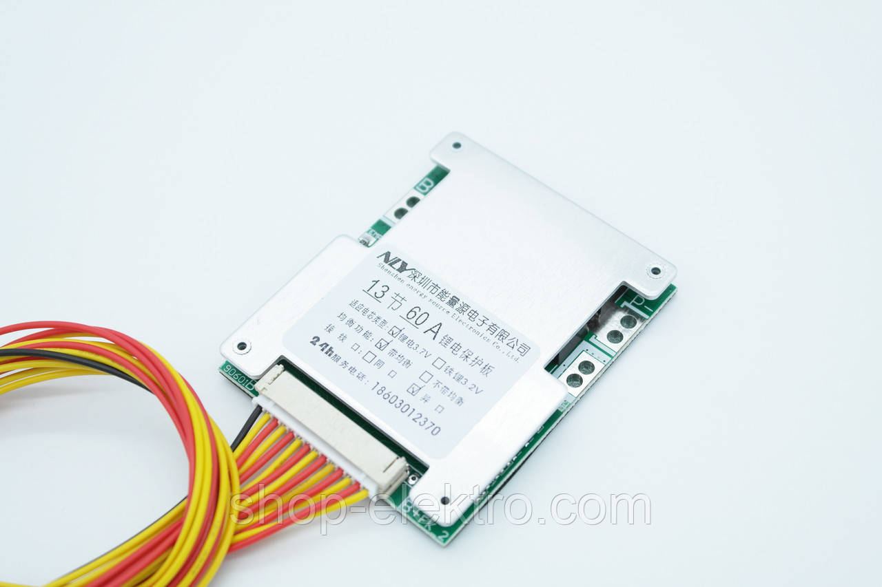 BMS 13S Li-ion 48V 60А з балансуванням, фото 1
