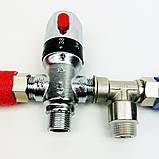 Змішувач-термостат водонагрівача, бойлера 16 MIXER LONG Boiler Series 1/2" KVANT, фото 4