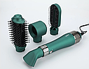 Фен-щітка для укладання волосся VGR V-493 з насадками (Бірюзовий), фото 3