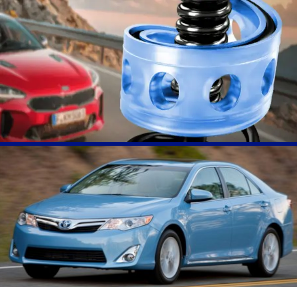 Автобафери силіконові на передні пружини Toyota Camry VIII XV50 2011- (проставки, подушки пружини), фото 1