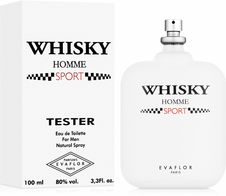 Туалетна вода чоловіча Evaflor Whisky Sport Тестер 100 ml