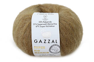 Gazzal Super Kid Mohair, Бежевий №64406