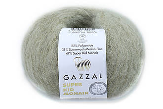 Gazzal Super Kid Mohair, Сіро-бежевий №64407