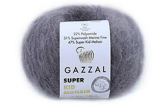 Gazzal Super Kid Mohair, Темно-сірий №64433