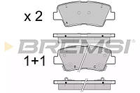 Колодки задние тормозные Hyundai i30/i40 11-/Kia Ceed 12-(akebono), Bremsi (BP3471)