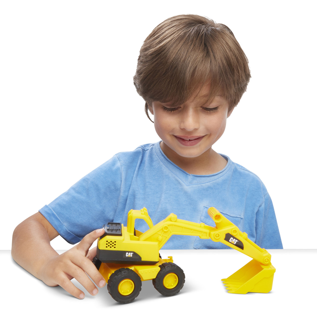 Уценка. Игрушка экскаватор (17 см) министроительная техника CAT mini Crew excavator Funrise 82015F - фото 4 - id-p2092386596