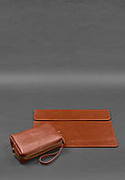 Кожаный набор Мобильный Универсальный светло-коричневый BlankNote PM, код: 8132971