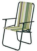 Стілець “Дачний” d18 мм (текстилен зелена смуга)