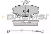 Колодки передние тормозные Logan 05-/Megane 96-03/Clio 91-05, Bremsi (BP2590)