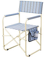 Стілець “Режисер без полиці” d20 мм (текстилен блакитна смуга)