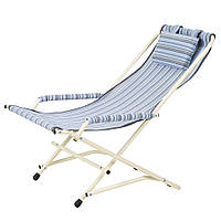 Крісло “Качалка” d20 мм (Текстилен, Блакитна смуга)