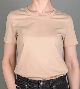 Футболка жіноча Однотонна Бежевий 2300ж, XXL (1шт)