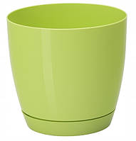 Горшок для цветов Toscana Krugla-19 4,4 л светло-зеленый Form-Plastic