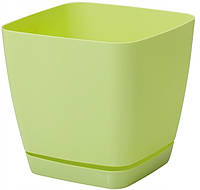 Горшок для цветов Toscana Kwadro-17 3,5 л светло-зеленый Form-Plastic