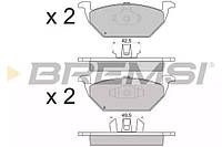 Колодки передние тормозные Caddy III/Golf V/Octavia/A3 03-, Bremsi (BP2835)