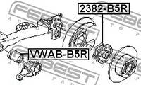 Сайлентблок задней балки Audi A6/Passat B5 98-04, FEBEST (VWABB5R)