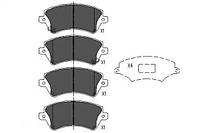 Колодки передние тормозные Corolla 00-07, KAVO PARTS (KBP9012)