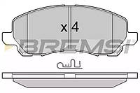 Колодки передние тормозные Lancer VIII/Outlander II/Peugeot 4008 08-, Bremsi (BP3080)