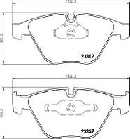 Колодки передние тормозные bmw 5(e60)/7(e65) 02-10 (ate) (155,1x68,5x20,, HELLA PAGID (8DB355009271)