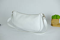 Женская кожаная сумка Джулс ХЛ, натуральная гладкая кожа, цвет Белый