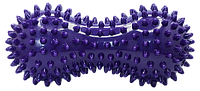 Двойной массажный мяч с шипами (для массажа всего тела) Olvi 10010, фиолетовый