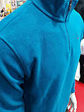 Джемпер Zinzolin чоловічий однотонний напівблискавка толстовка теплий М синій, фото 4