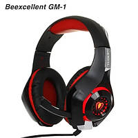 Beexcellent GM-1 Wired 3.5mm Over-ear Pro Gaming Headset Surround Sound Headset with LED