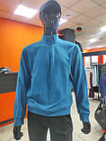 Джемпер Zinzolin чоловічий однотонний напівблискавка толстовка теплий М синій, фото 7
