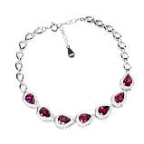 Браслет. Натуральний родоліт гранат. Срібло 925., фото 2
