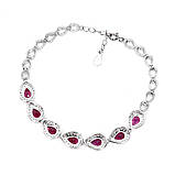 Браслет. Натуральний родоліт гранат. Срібло 925., фото 3