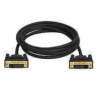 DVI 24+1 кабель 3м папа-папа позолоченный h