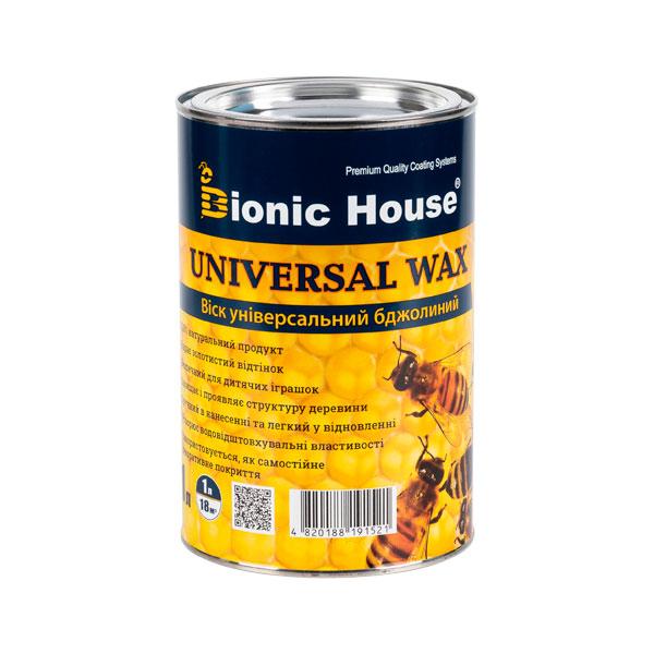 Віск для дерева BIONIC HOUSE UNIVERSAL WAX (БІОНІК ХАУС) 1л, фото 1