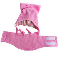 Набор шапочка шарфик для куклы Беби Борн / Baby Born 40 - 43 см розовый 5
