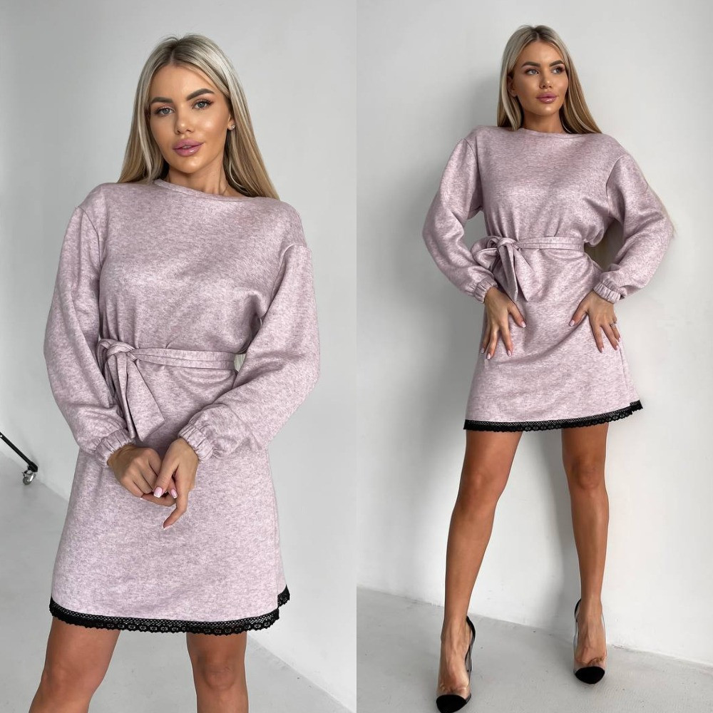 Ангорове плаття з поясом Розміри: 42-46, 48-50, фото 1