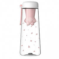 Бутылка для воды Лапа (Розовая) h