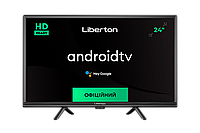 ТЕЛЕВИЗОР Liberton LTV-24H01AT, LED 24"(61 см), ANDROID 11, оперативная 1Гб, встроенная 8Гб черный