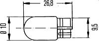 Автолампа T10 12V 3W W3W, HELLA (8GP003594141)