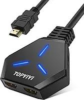 TOPYIYI HDMI Splitter 1 in 2 Out, 4K