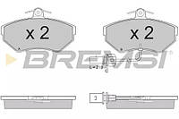 Колодки передние тормозные A4/Passat94-08 (TRW) с датчиком, Bremsi (BP2935)