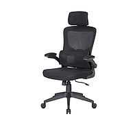 Кресло офисное Терамо пластик черный механизм tilt сетка черная (АКЛАС-ТМ)
