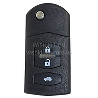 Mazda Выкидной ключ 3 кнопки 433MHz ID63
