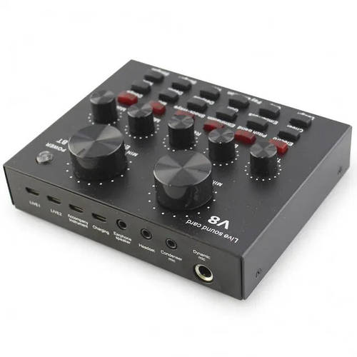 Внешняя звуковая аудио карта V8, USB гарнитура для микрофона ...