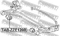 Сайлентблок задней балки Corolla/Altis 00-08, FEBEST (TABZZE120R)