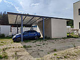 Навіс для машини з госп блоком у стилі Лофт, фото 4