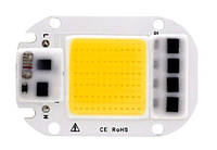 Светодиодная матрица с драйвером COB LED 50Вт 4500лм 220В, белая h