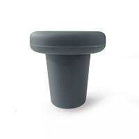 Силіконова пробка для пляшок, багаторазова пробка для пляшки вина (сірий)