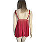 Нічна сорочка Слеш Yiyue стринги в комплекті червоний, фото 4