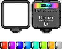 Відеосвітильники ULANZI VL49 RGB, повнокольоровий світлодіодний ліхтар камери 360°, портативне фотоосвітленн