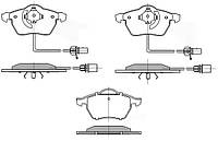 Колодки передние тормозные Passat B5/Audi A4/A6 00-05, NATIONAL (NP2026)