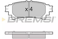 Колодки задние тормозные Prius/Lexus GS/IS 09- (Akebono), Bremsi (BP3534)